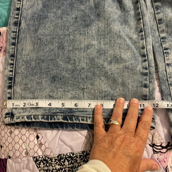 Refuge Baggy OVERSIZED‎ 12” wide leg Cargo women’s L pocket Jeans heavy wash NWT - Picture 14 of 16